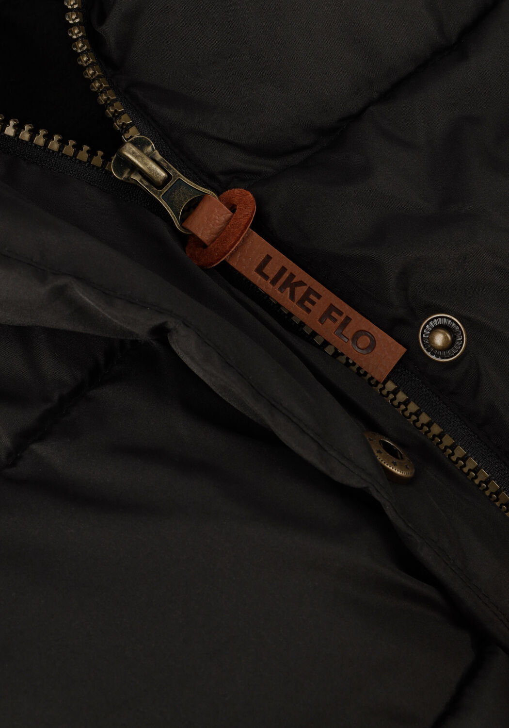 Graue LIKE FLO Wattierte Jack ABBY FLO GIRLS LONG FANCY HOODED JACKET - large