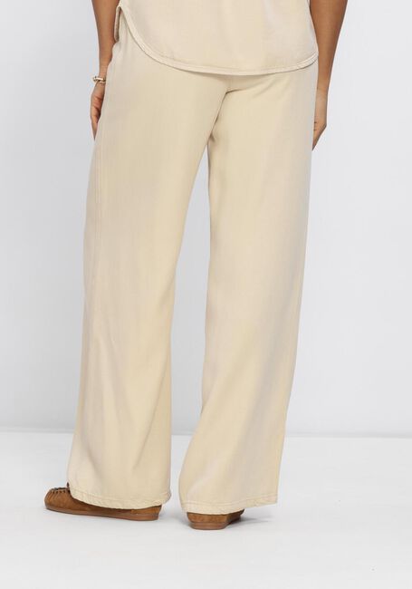 Beige OBJECT Wide jeans OBJFRAME LISA WIDE MW PANTS - large
