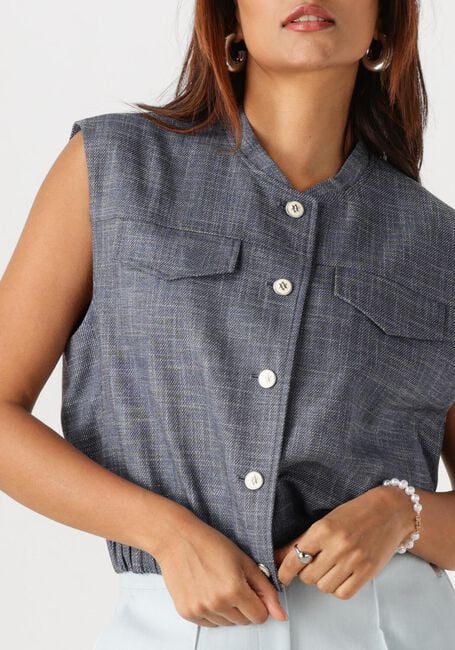 Blaue AAIKO Gilet OLIVIA DENIM VIS 368 - large
