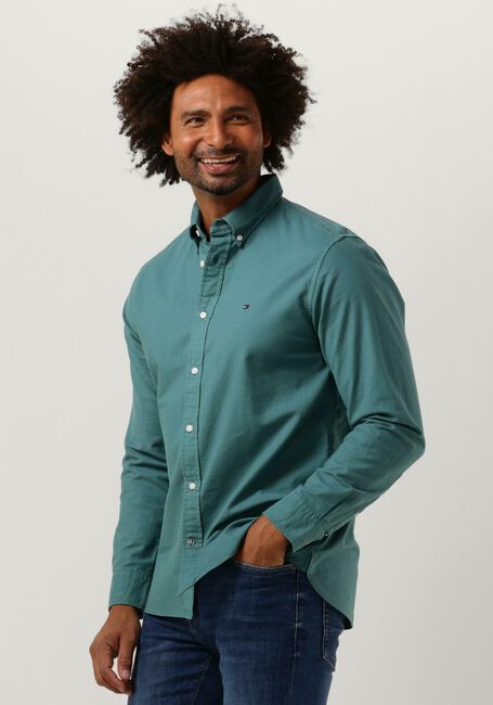 Grüne TOMMY HILFIGER Casual-Oberhemd PIGMENT GARMENT DYE RF SHIRT - large