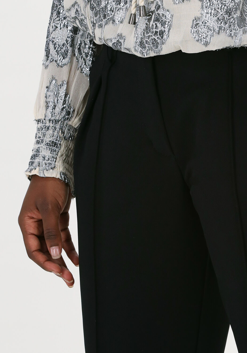 Schwarze SUMMUM Jumpsuit TROUSERS GABARDINE STRETCH - large