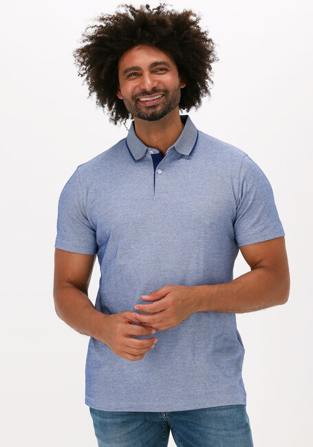 Hellblau SELECTED HOMME Polo-Shirt SLHLEROY COOLMAX SS POLO B NOO - large