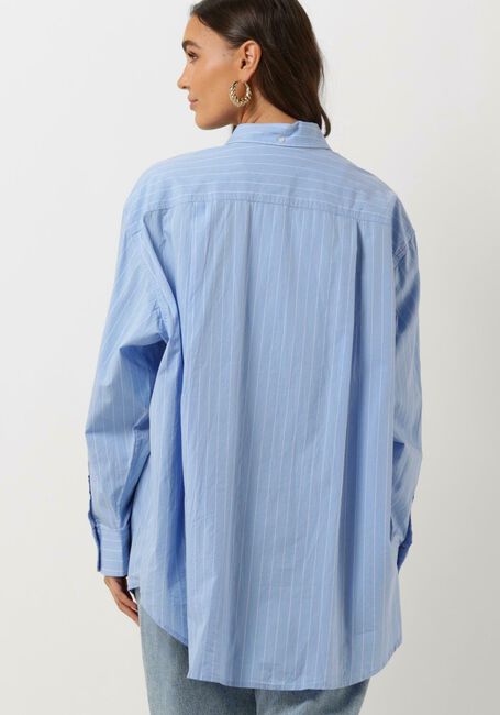 Blaue TOMMY JEANS Blusen TJW SUPER OVERSIZED STRIPE SHIRT - large