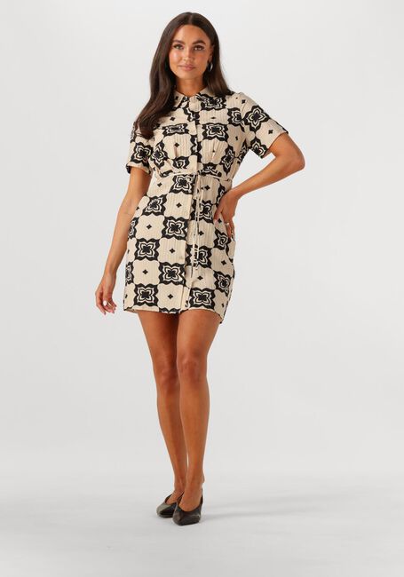 Beige OBJECT Minikleid OBJELLA RE S/S SHORT DRESS 138 - large