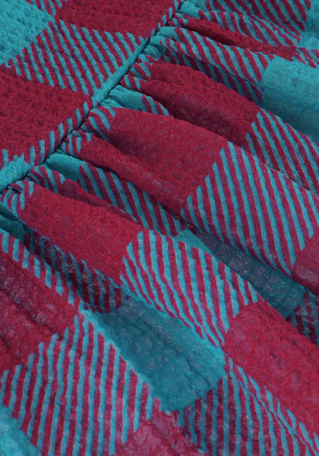 Blaue DAILY BRAT Top SANDY CHECKED TOP - large