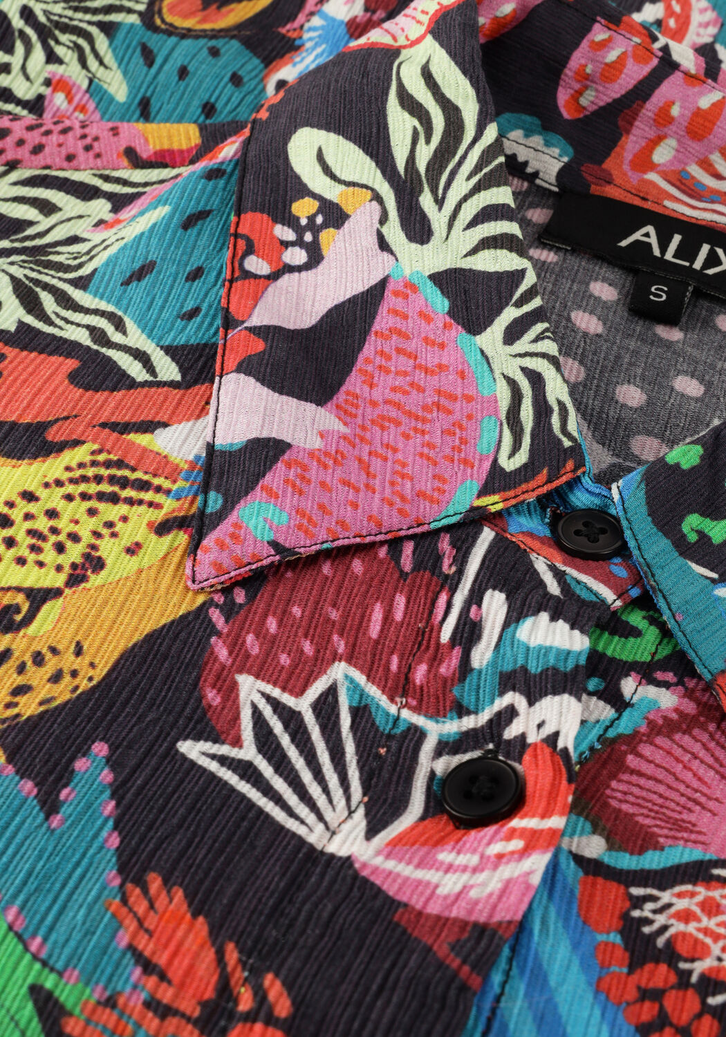 Mehrfarbige/Bunte ALIX THE LABEL Minikleid LADIES WOVEN WILD PRINT CRINKLE DRESS - large