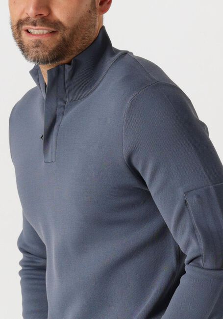 Blaue GENTI Pullover TURTLE ZIP - large