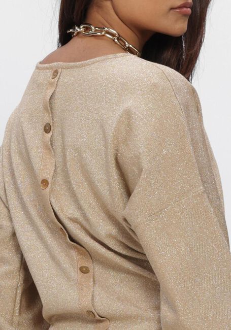 Camelfarbene NUKUS Pullover JORIEN PULLOVER LUREX - large