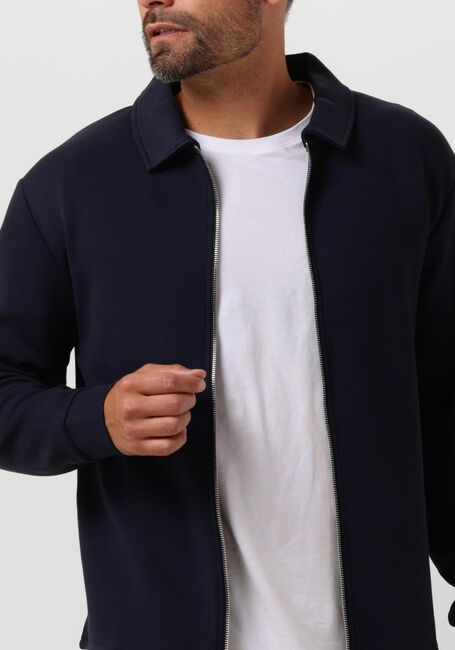 Dunkelblau SELECTED HOMME Strickjacke SLHEMANUEL SOFT FULL ZIP SWEAT NOOS - large
