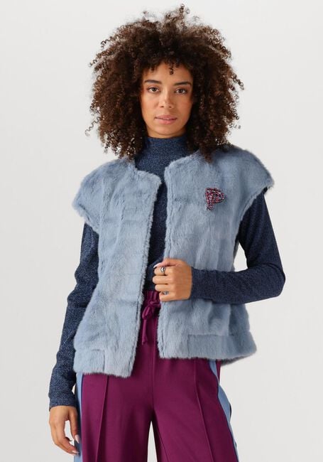 Hellblau POM AMSTERDAM Gilet GILET - FUR MISTY BLUE - large