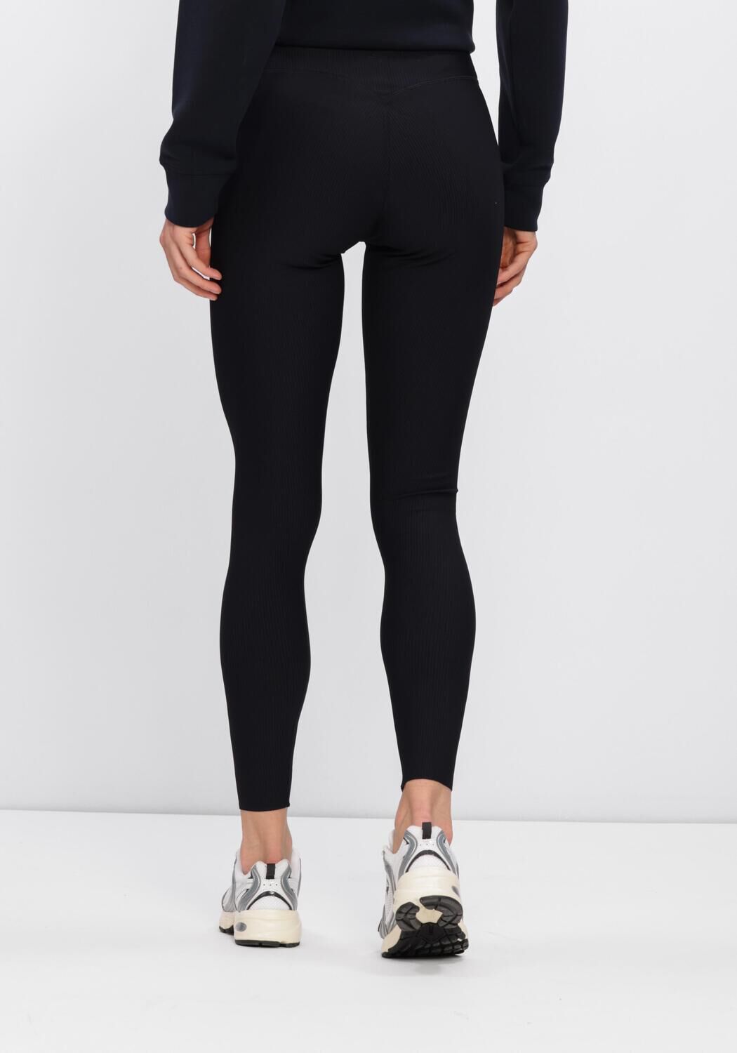 Schwarze BJORN BORG Hosen STUDIO RIBBED TIGHTS - large