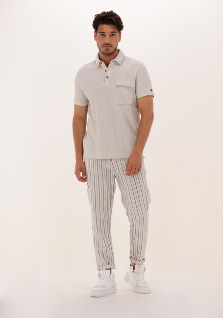 Beige CAST IRON Polo-Shirt SHORT SLEEVE POLO REGULAR COTTON TWILL - large