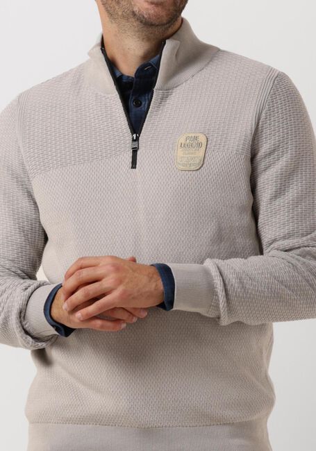 Graue PME LEGEND Pullover HALF ZIP COLLAR COTTON PLATED - large