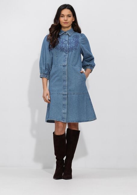 Blaue SECOND FEMALE Kleider CORNELIA DENIM TUNIC DRESS - large