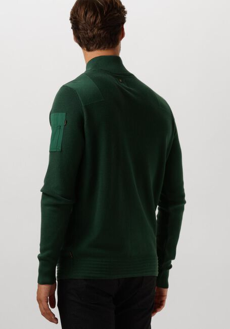 Grüne PME LEGEND Pullover HALF ZIP COLLAR COTTON KNIT - large