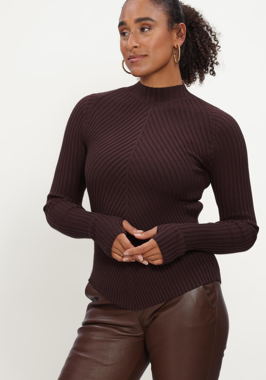 Braune IBANA Pullover & Cardigans KINZY - large