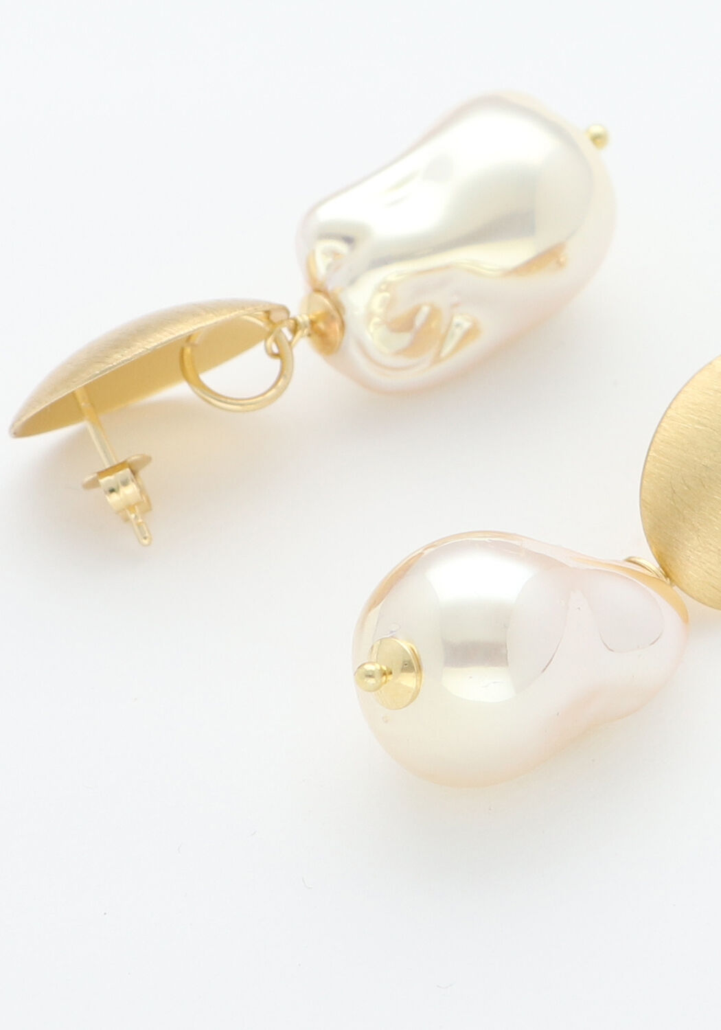 Goldfarbig LOTT. GIOIELLI Ohrringe QU CRYSTAL PEARL LOOK M - large