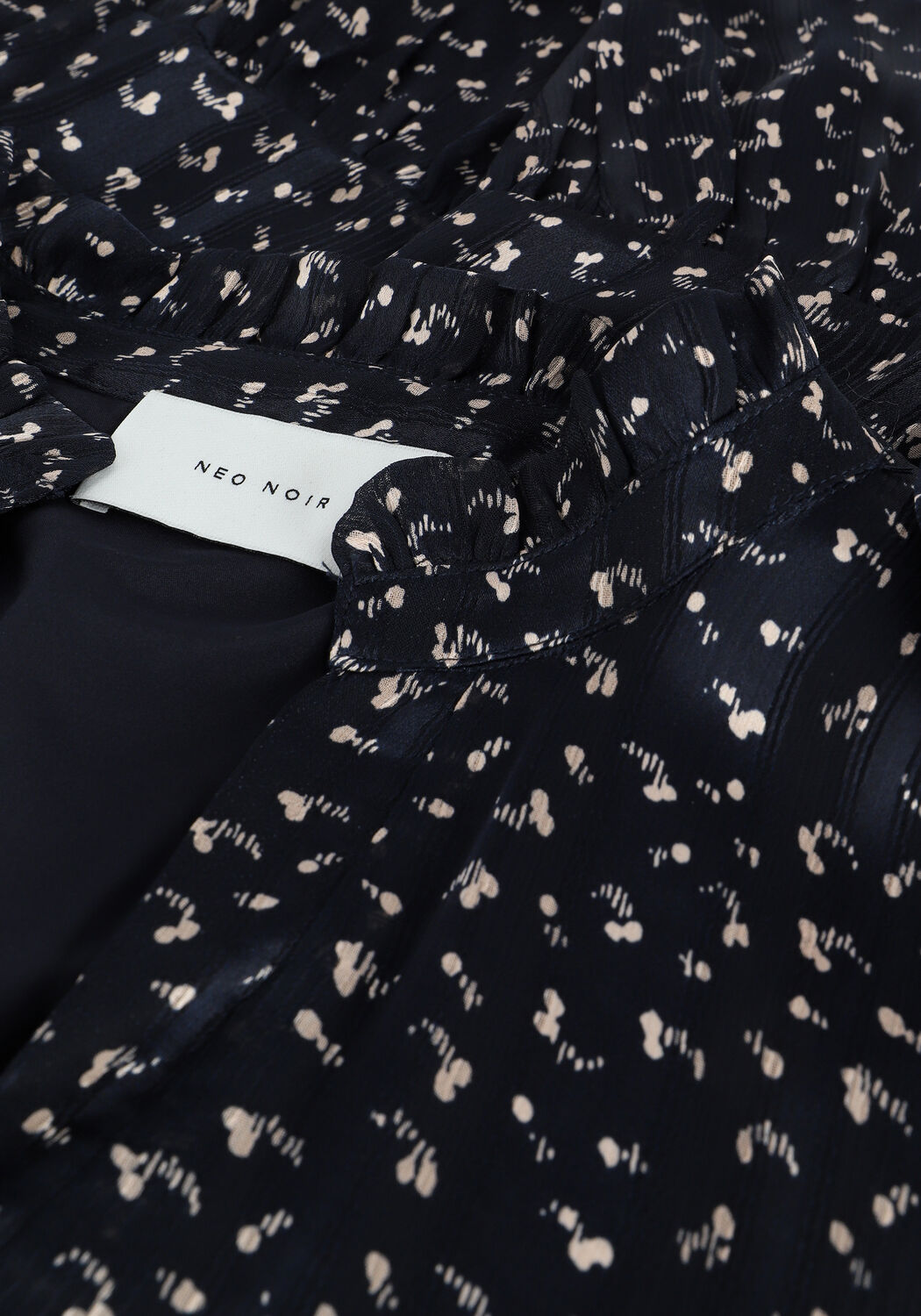 Dunkelblau NEO NOIR Minikleid HAILEY SPRAY DOT DRESS - large