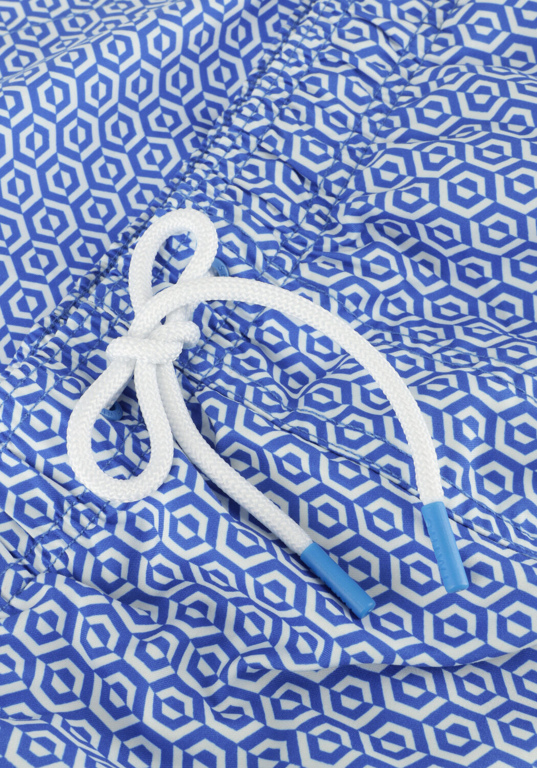 Blaue SHIWI Badehosen MEN MIKE SWIM SHORTS 7 INCH GEO TILE - large