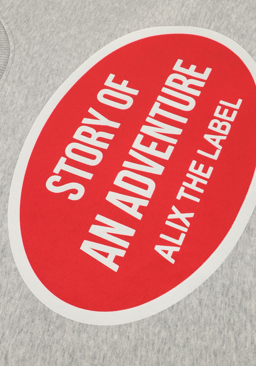 Graue ALIX THE LABEL Sweatshirt LADIES KNITTED ADVENTURE SWEATER - large