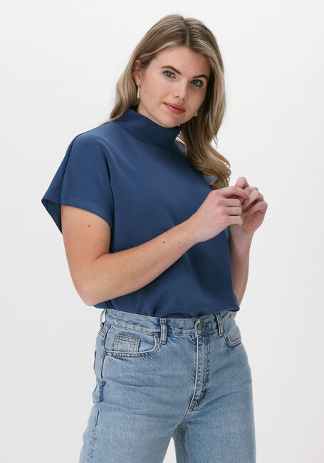 Blaue MY ESSENTIAL WARDROBE T-shirt ELLE COLLAR BLOUSE - large