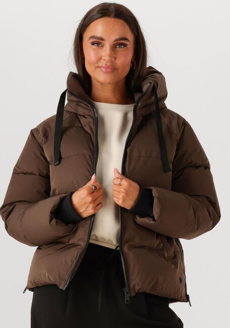 Braune MSCH COPENHAGEN Wattierte Jack MSCHPAVINARIA SHORT JACKET - large