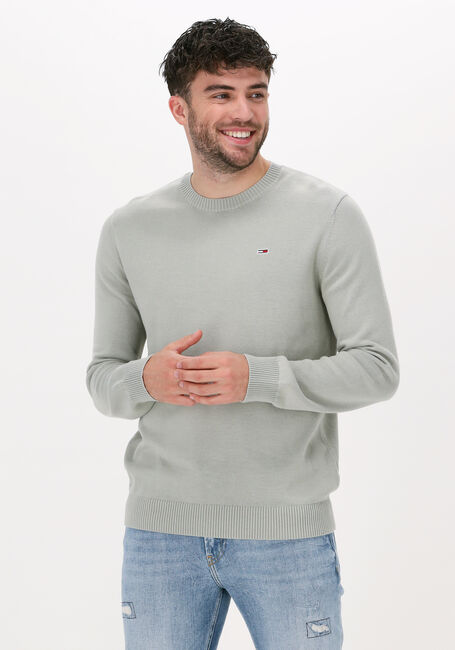 Grüne TOMMY JEANS Pullover TJM ESSENTIAL LIGHT SWEATER - large