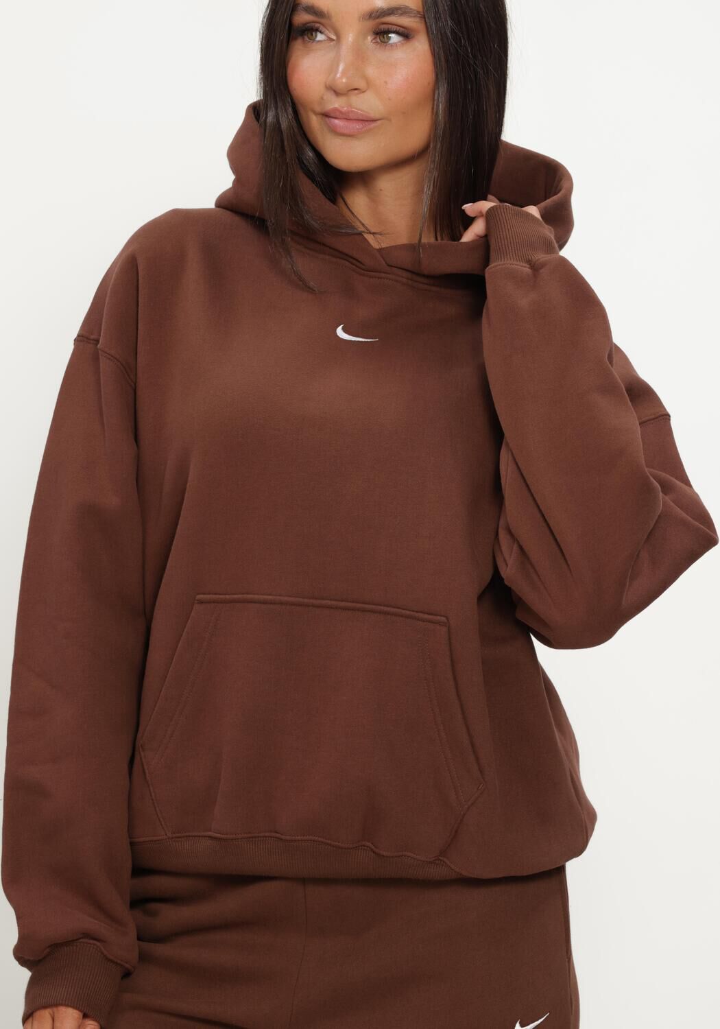 Braune NIKE Sweatshirt NIKE STUDIO FLEECE - large