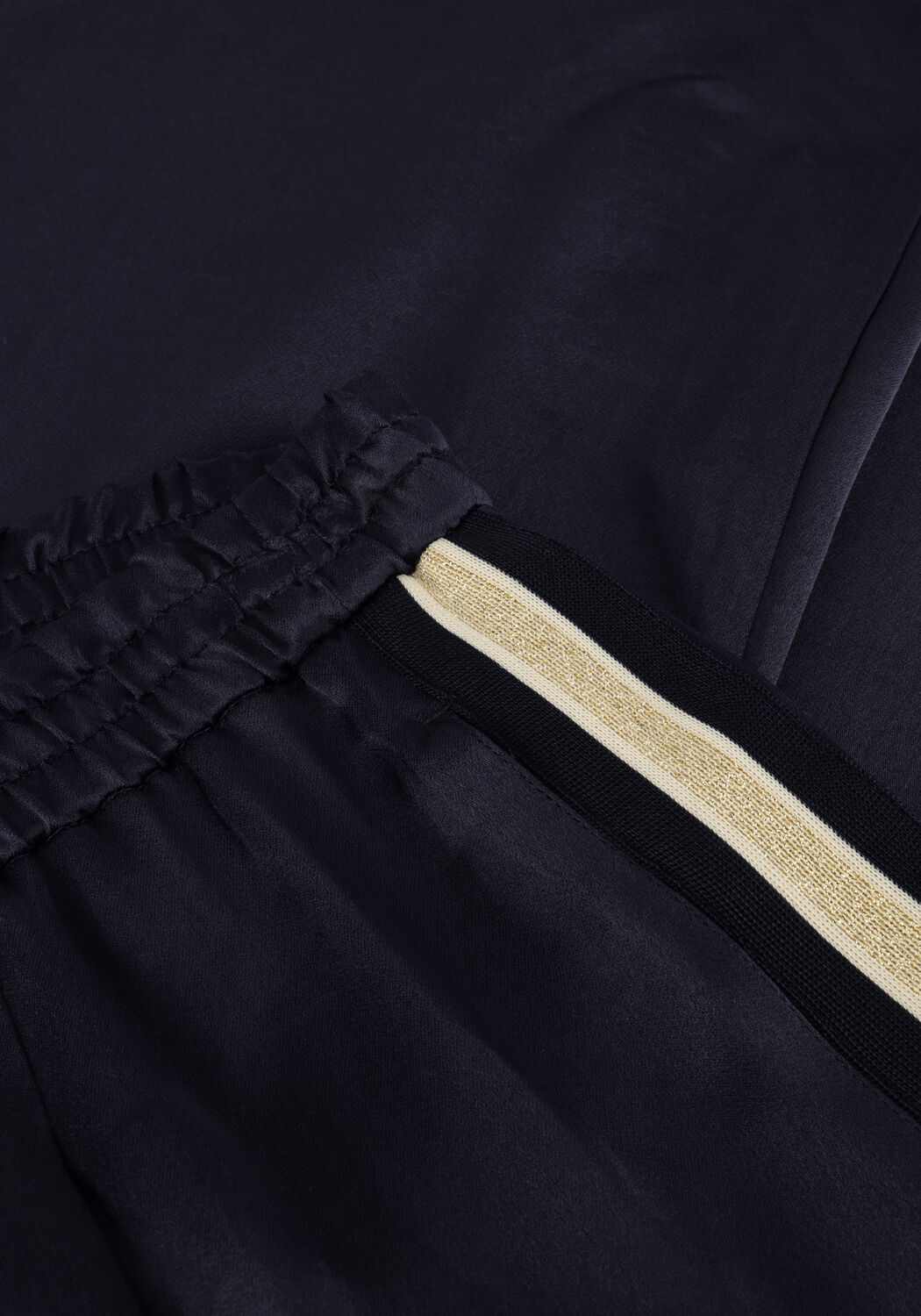 Dunkelblau SUMMUM Hose TROUSERS HEAVY SILKY TOUCH - large