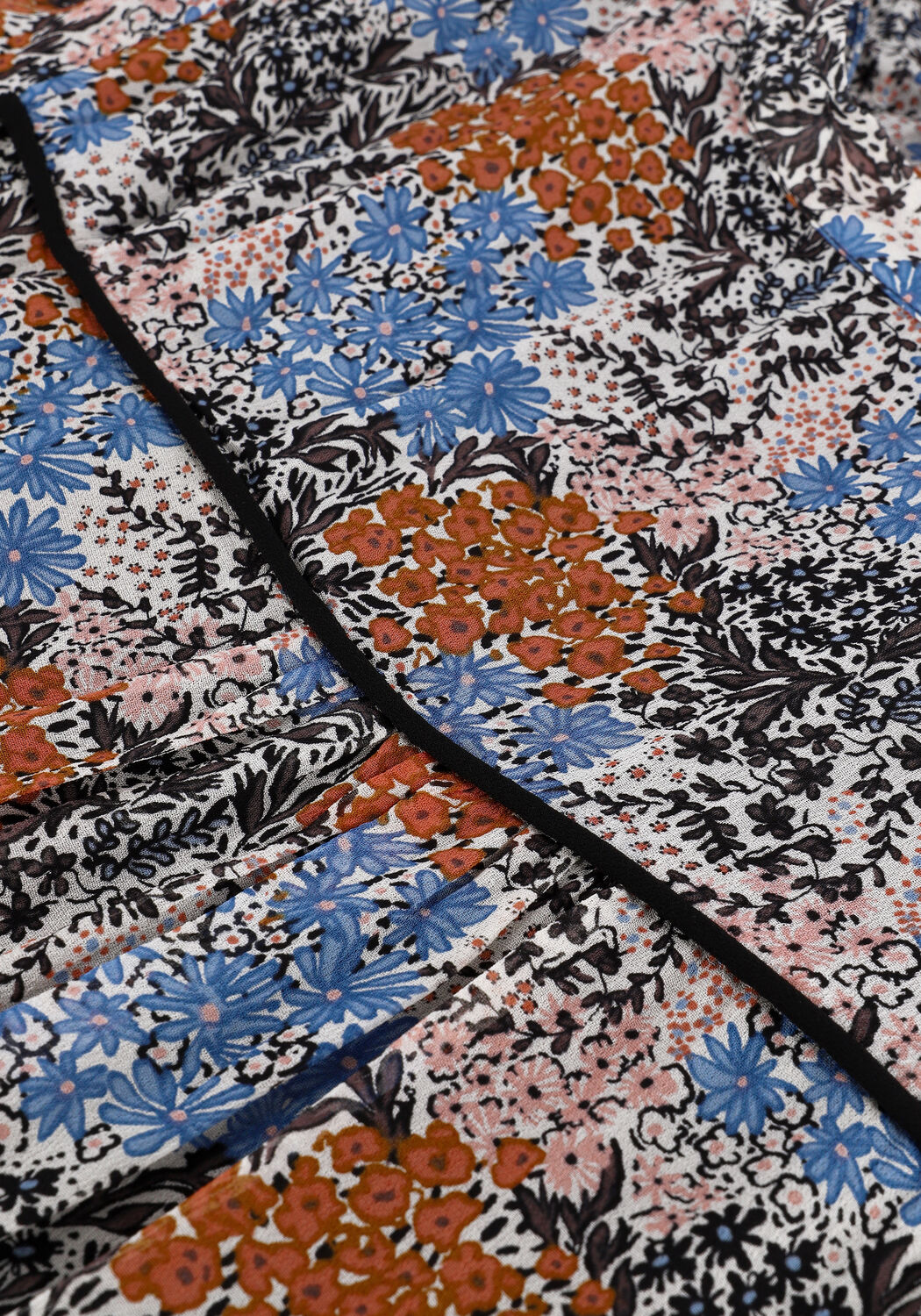 Blaue SECOND FEMALE Midikleid ITEA DRESS - large