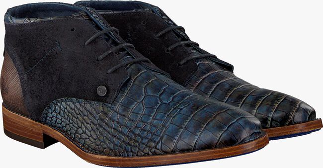 Blaue REHAB Business Schuhe SALVADOR CROCO - large
