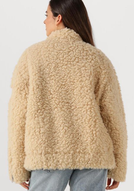 Beige ALIX THE LABEL Teddy-Jacke LADIES WOVEN TEDDY COAT - large