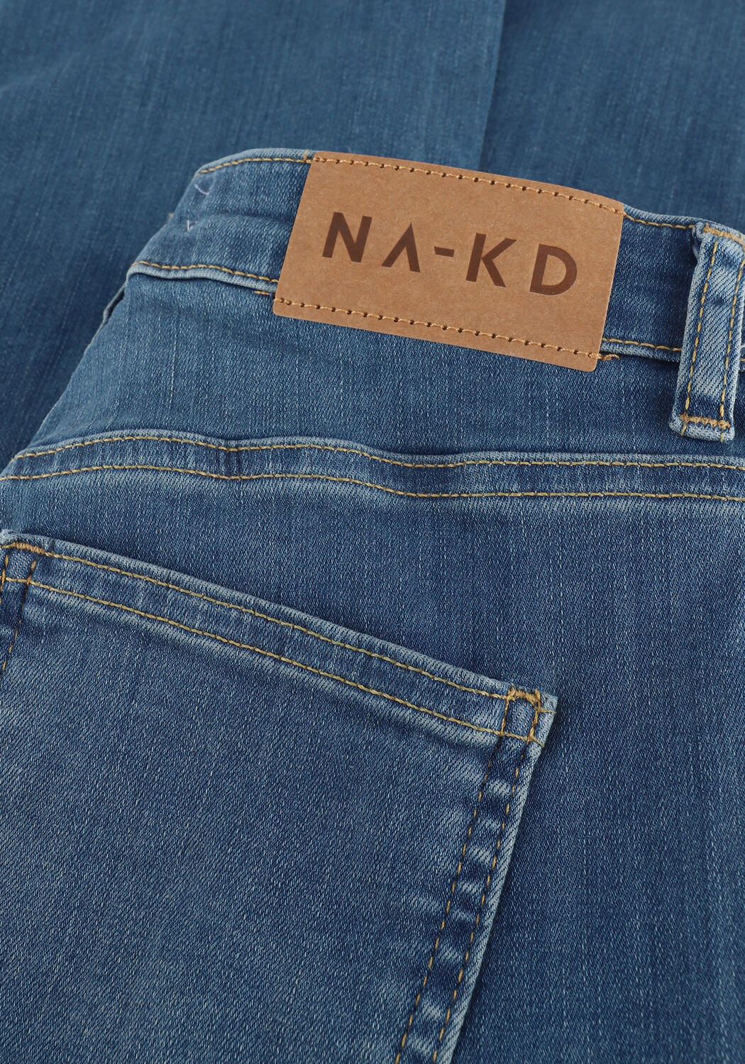 Blaue NA-KD Skinny jeans SIDE SLIT SKINNY JEANS - large