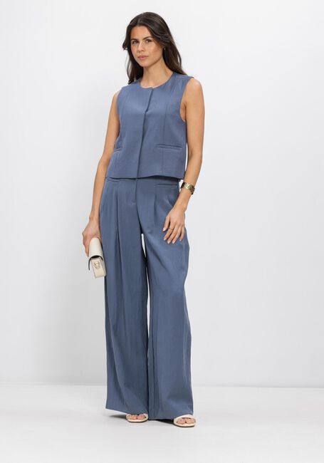 Blaue MSCH COPENHAGEN Weite Hose MSCHFRODE HW PANTS - large