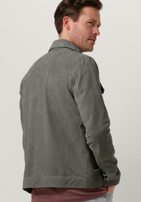 Graue GOOSECRAFT Lederjack GC PORTER JACKET - large