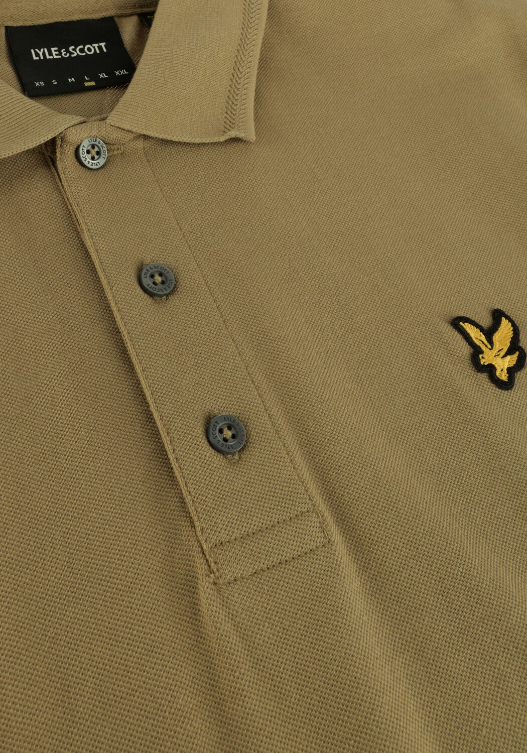 Olive LYLE & SCOTT Polo-Shirt CREST TIPPED POLO SHIRT - large