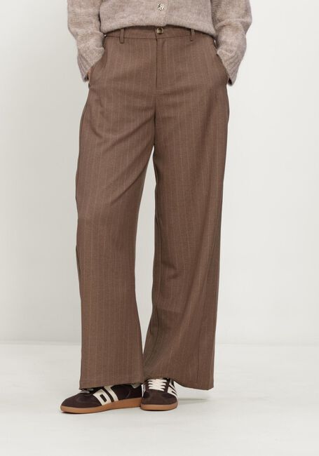 Braune NEO NOIR Hose ESSIALL PINSTRIPE PANTS - large