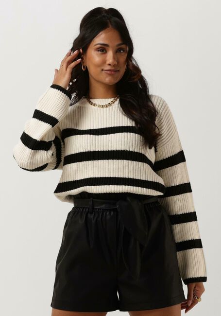 Weiße SELECTED FEMME Pullover SLFBLOOMIE LS KNIT O-NECK B - large