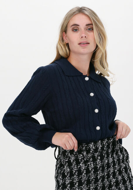 Dunkelblau YDENCE Strickjacke KNITTED TOP COLETTE - large