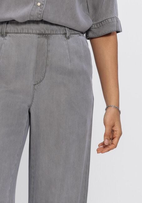 Graue OBJECT Wide jeans OBJFRAME LISA WIDE MW PANTS - large