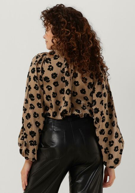 Taupe NEO NOIR Blusen NARA DISTRESSED DOT BLOUSE - large