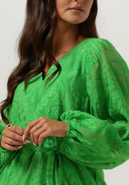 Grüne FREEBIRD Minikleid WV-LEAF-JACQUARD-RA-23-3 - large