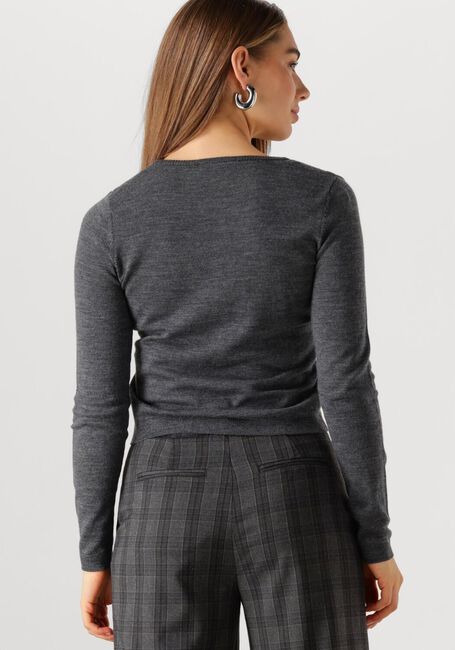 Graue MODSTRÖM Strickjacke HIROKIMD SHORT CARDIGAN - large