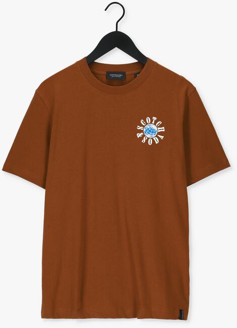 Braune SCOTCH & SODA T-shirt GRAPHIC LOGO REGULAR FIT T-SHI - large