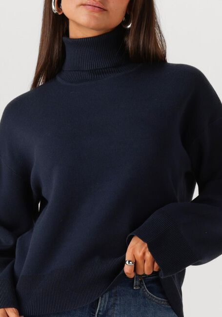 Dunkelblau SELECTED WOMEN Pullover SLFKAMMA LS KNIT ROLL NECK - large