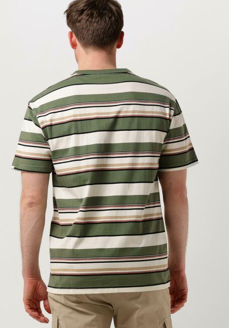 Olive ANERKJENDT T-shirt AKKIKKI S/S STRIPE TEE - large