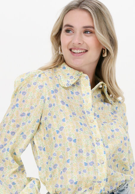 Gelbe NA-KD Bluse BUTTON UP COLLAR BLOUSE - large