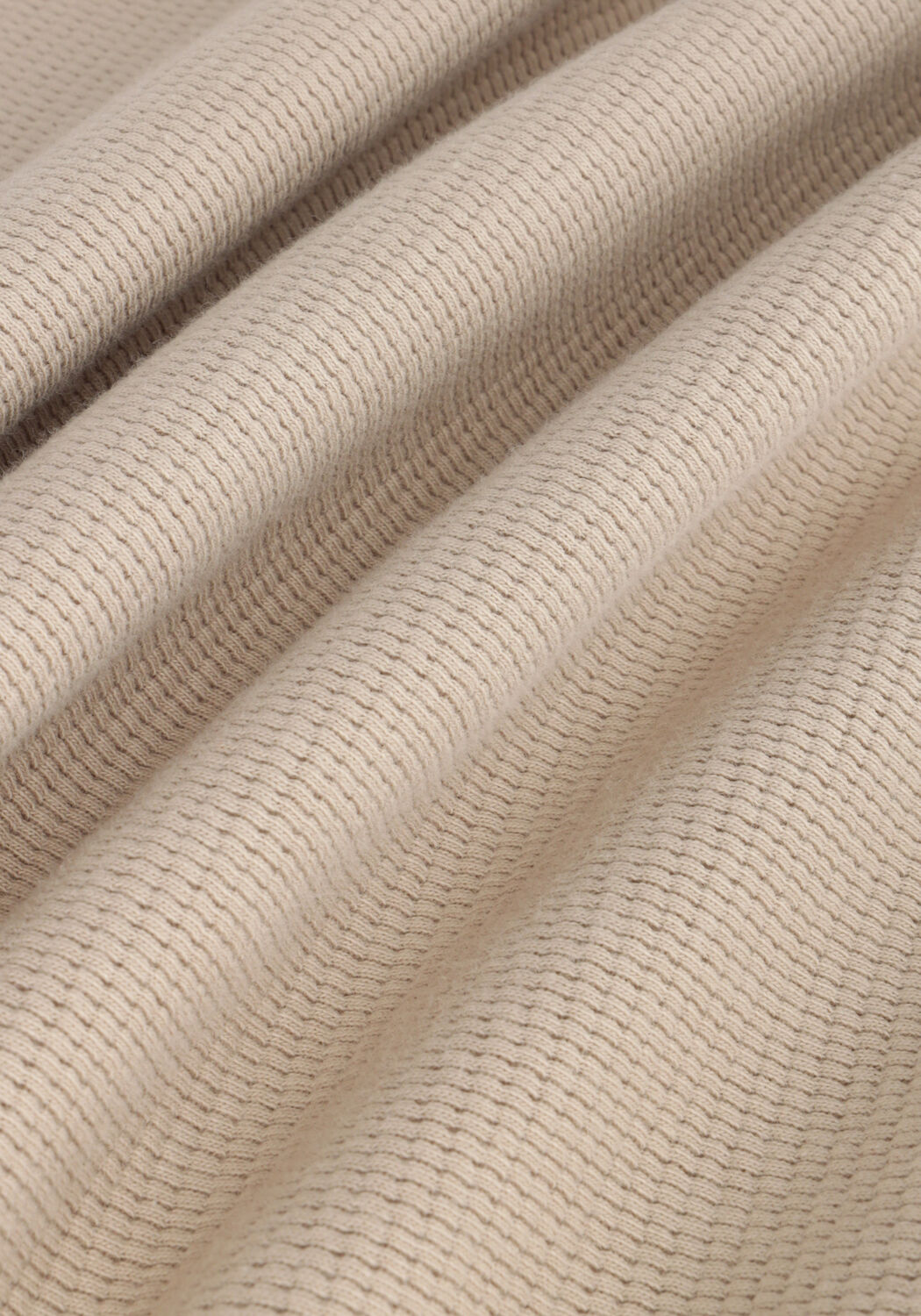 Beige CALVIN KLEIN Pullover WAFFLE LS TEE - large