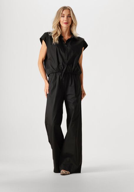 Schwarze BY-BAR Weite Hose BENJI POPLIN PANTS - large