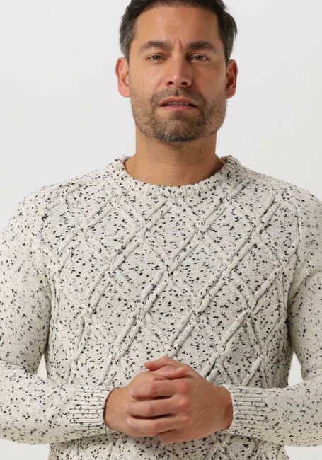 Nicht-gerade weiss PME LEGEND Pullover R-NECK CABLE KNIT - large